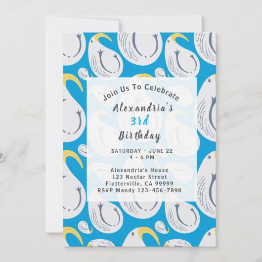 Albatross verjaardagsfeest kaart (Voorkant)