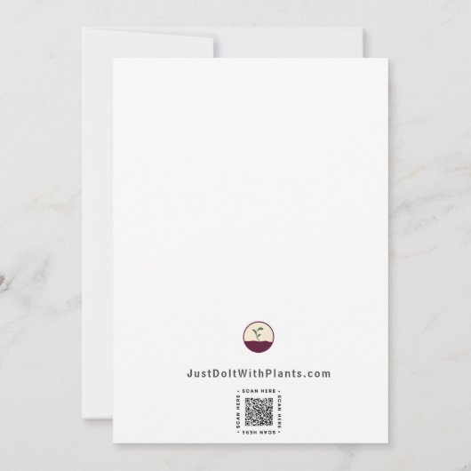 Albatross verjaardagsfeest kaart (Achterkant)