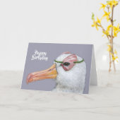 Albatross verjaardagskaart kaart (Gele Bloem)