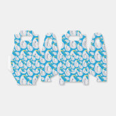 albatrossen in de oceaan bedankdoosjes (Uitgevouwen)