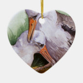 Albatrosses in Love Valentijn Ornament (Voorkant)