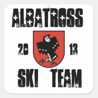 albatrosskiteam vierkante sticker