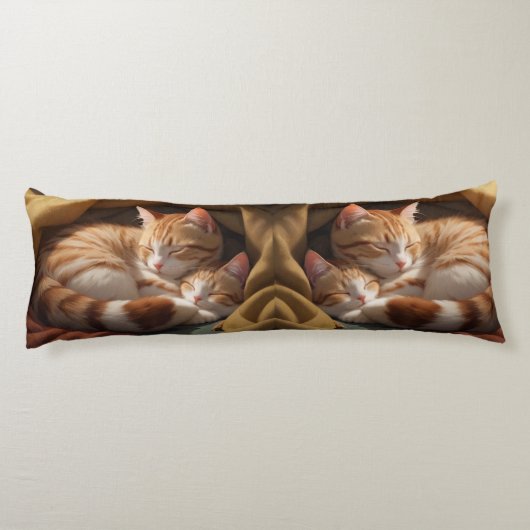 "Albedo Base-XL Body Kussen " Kleine Katten slapen (Achterkant)