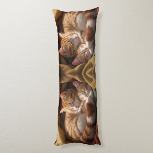 "Albedo Base-XL Body Kussen " Kleine Katten slapen (Achterkant (Verticaal))