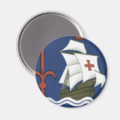 Albergo Columbia Genoa ~ Trieste Magneet (Voorkant / Achterkant)