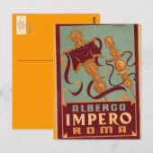 albergo impero roma briefkaart (Voorkant / Achterkant)