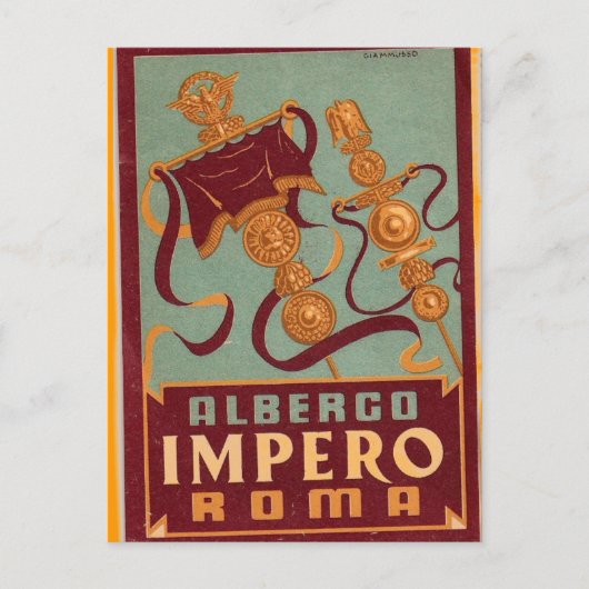 albergo impero roma briefkaart (Voorkant)