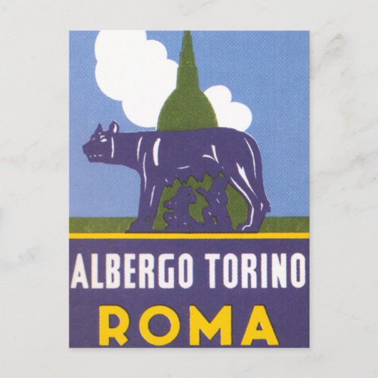Albergo Torino Briefkaart (Voorkant)