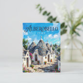 Alberobello Italië Briefkaart (Staand voorkant)