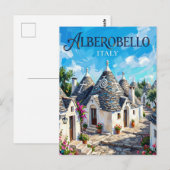 Alberobello Italië Briefkaart (Voorkant / Achterkant)