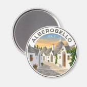 Alberobello Italië Magneet (Voorkant / Achterkant)