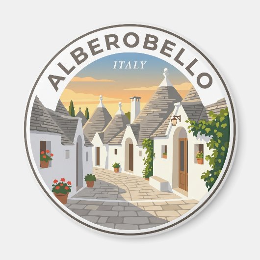 Alberobello Italië Magneet (Voorkant)