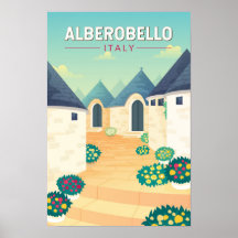 Alberobello Italië Reis Kunst Vintage