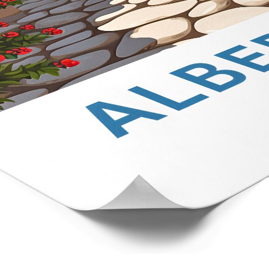 Alberobello Italië Reisprint Poster (Hoek)