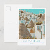 Alberobello Italië Reizen Briefkaart (Voorkant / Achterkant)