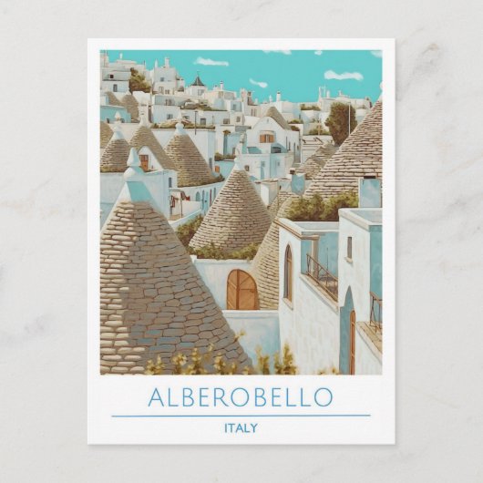 Alberobello Italië Reizen Briefkaart (Voorkant)