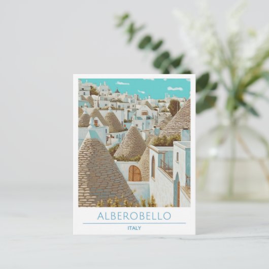 Alberobello Italië Reizen Briefkaart (Staand voorkant)