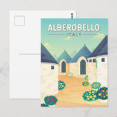 Alberobello Italië Reizen Kunst Vintage Briefkaart (Voorkant / Achterkant)