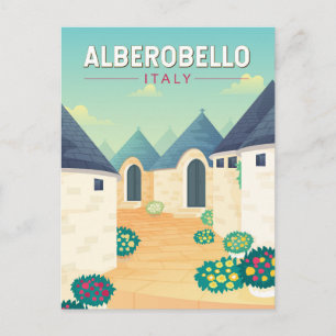 Alberobello Italië Reizen Kunst Vintage Briefkaart