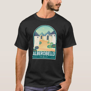 Alberobello Italië Reizen Kunst Vintage T-shirt