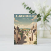 Alberobello Italië Trulli huizen Reizen Briefkaart (Staand voorkant)