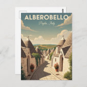  Alberobello Italië Trulli huizen Reizen Briefkaart (Voorkant / Achterkant)