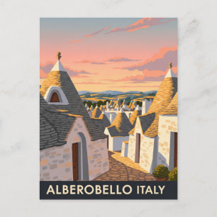 Alberobello Italië Trulli huizen Reizen Briefkaart