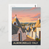  Alberobello Italië Trulli huizen Reizen Briefkaart (Voorkant / Achterkant)
