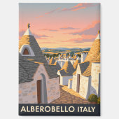 Alberobello Italië Trulli huizen Reizen Magneet (Voorkant)