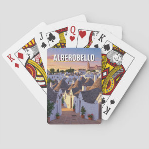 Alberobello Italië Trulli-huizen Reizen Pokerkaarten