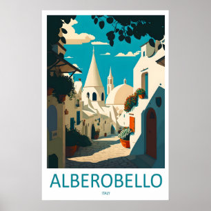 Alberobello Ski Vintage Poster Nationale Reis