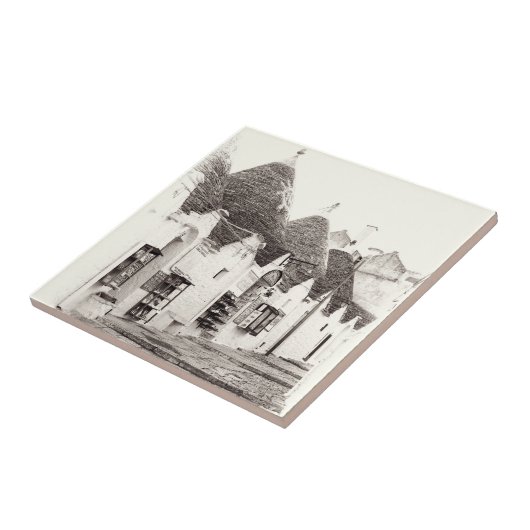 Alberobello trulli in Apulië Tegeltje (Zijkant)