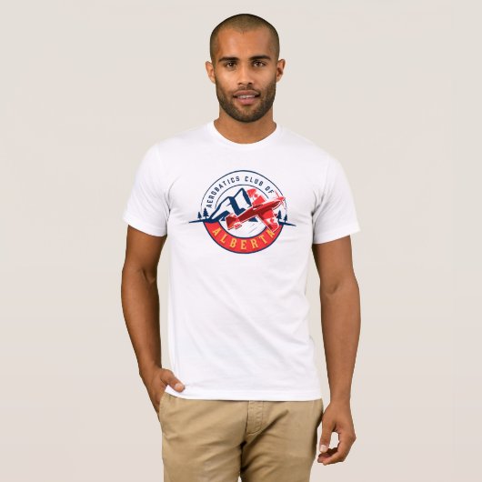 Albert Aerobatics Circle Emblem logo T-shirt (Voorkant volledig)