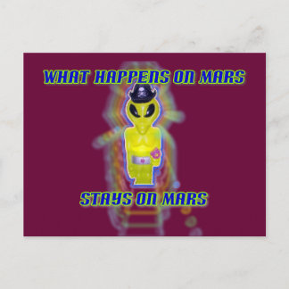 Albert Alien T-shirt Briefkaart