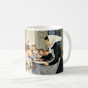 Albert Anker - De kinderbewaarplaats (Crich) Koffiemok