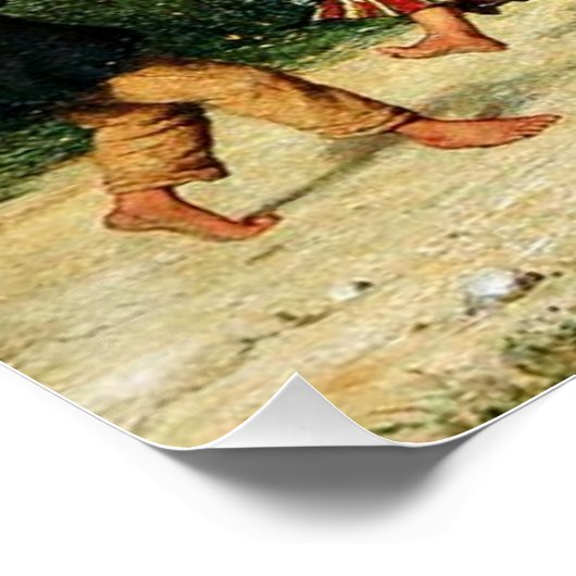 Albert Anker - De schoolwandeling Perfect Poster (Hoek)