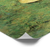 Albert Anker, Schlafender Knabe im Heu Poster (Hoek)