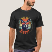 Albert beste hond vader ooit grappig aangepaste ge t-shirt (Voorkant)
