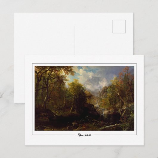 Albert Bierstadt #109 - Kunstposter Briefkaart (Voorkant / Achterkant)
