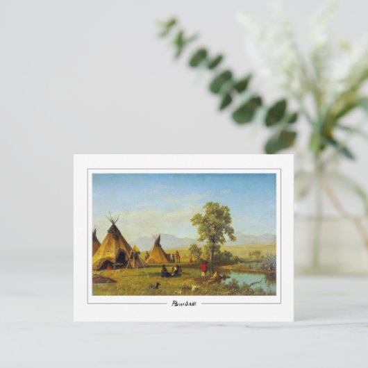 Albert Bierstadt #118 - Kunstmatig Briefkaart (Staand voorkant)