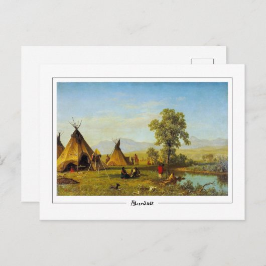 Albert Bierstadt #118 - Kunstmatig Briefkaart (Voorkant / Achterkant)