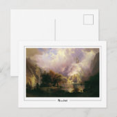 Albert Bierstadt #136 - Kunstmatig Briefkaart (Voorkant / Achterkant)