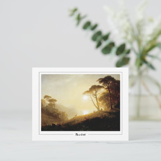 Albert Bierstadt #224 - Kunstmatig Briefkaart (Staand voorkant)
