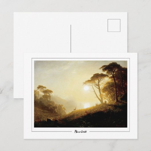 Albert Bierstadt #224 - Kunstmatig Briefkaart (Voorkant / Achterkant)