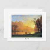 Albert Bierstadt #229 - Kunstmatig Briefkaart (Voorkant / Achterkant)