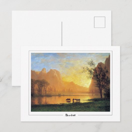Albert Bierstadt #229 - Kunstmatig Briefkaart (Voorkant / Achterkant)