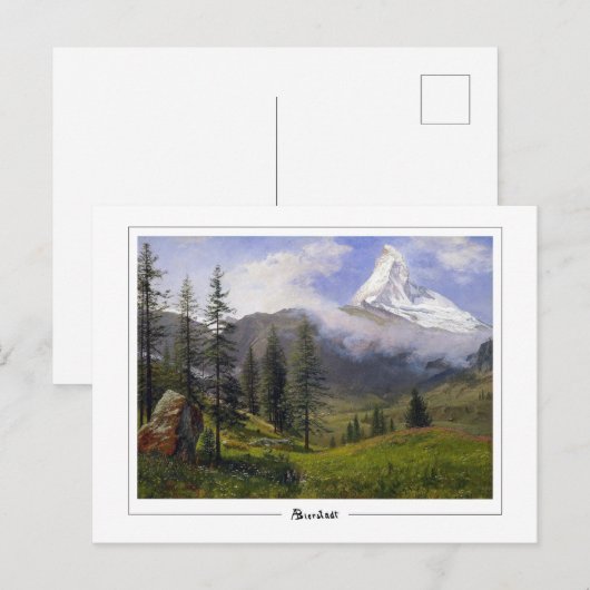 Albert Bierstadt #271 - Kunstmatig Briefkaart (Voorkant / Achterkant)