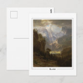 Albert Bierstadt #52 - Kunstmatig Briefkaart (Voorkant / Achterkant)