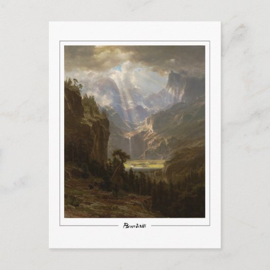 Albert Bierstadt #52 - Kunstmatig Briefkaart (Voorkant)