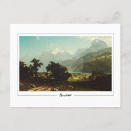 Albert Bierstadt #70 - Kunstmatig Briefkaart